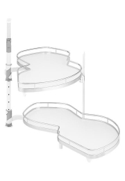 Kessebohmer Кутова система типу LeMans II, серія Arena Classic, фасад 450 мм, біле дно