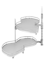 Kessebohmer Кутова система типу LeMans II, серія Arena Classic, фасад 450 мм, сіре дно